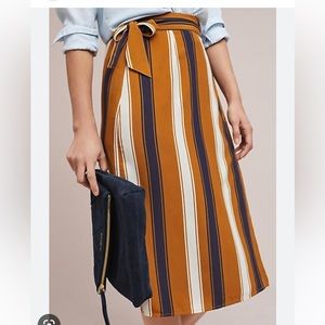 Anthropologie Porridge striped skirt